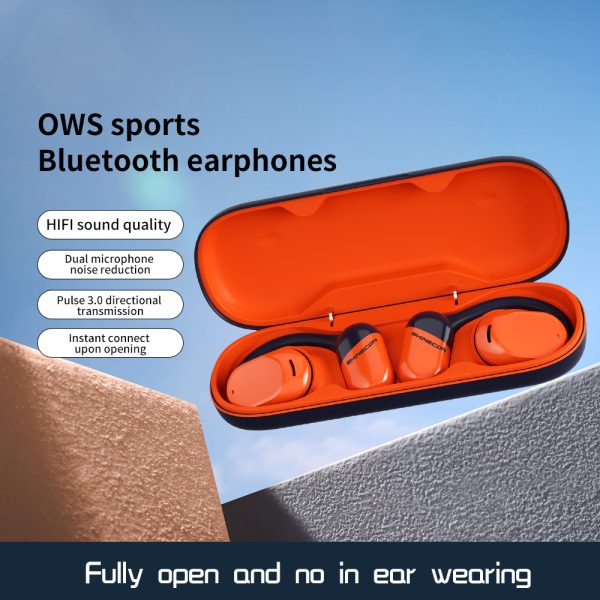 New OWS wireless Bluetooth earphones hanging on the ear TWS wireless earphones with noise reduction and open type non intrusive design headset - Image 2